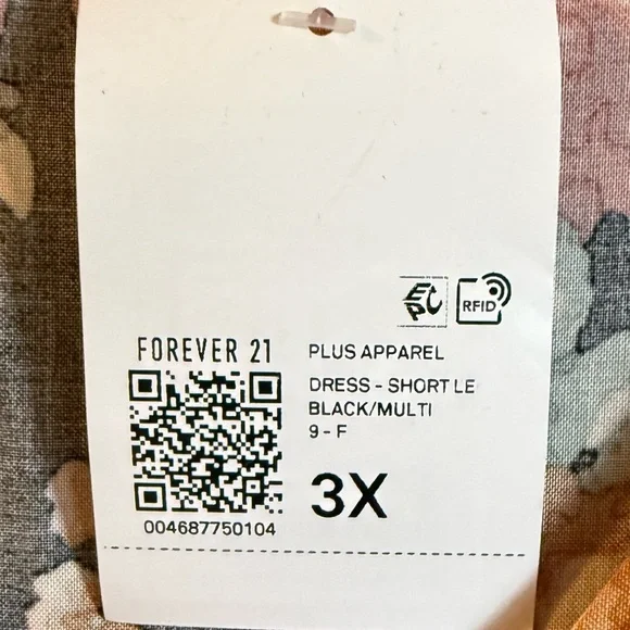 Forever 21 Floral Dress - Black, Pink, Orange - Picture 3 of 7